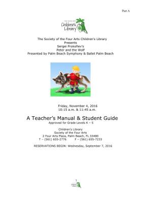 A Teacher's Manual & Student Guide