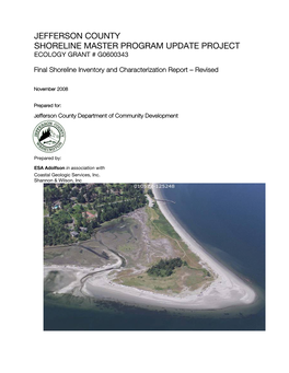 Jefferson County Shoreline Master Program Update Project Ecology Grant # G0600343