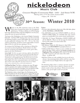 Nick 2010 Winter Newsletter