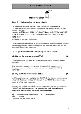 Paper 1 Germany Topics Revision Guide.Pdf
