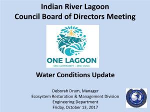 Indian River Lagoon Council Board of Directors Meeting