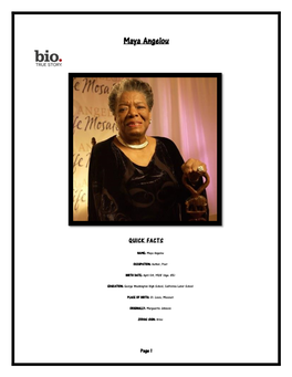 Maya Angelou