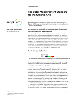 The Color Measurement Standard for the Graphic Arts