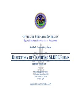 SLDBE Directory