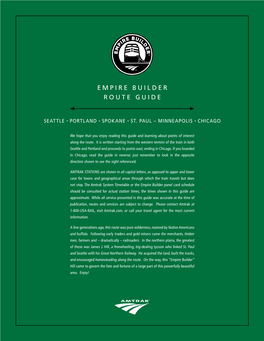 Empire Builder Route Guide