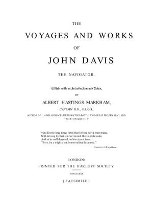 Introduction to John Davis the Navigator