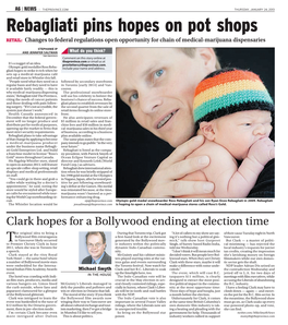 Rebagliati Pins Hopes on Pot Shops RETAIL: Changes to Federal Regulations Open Opportunity for Chain of Medical-Marijuana Dispensaries
