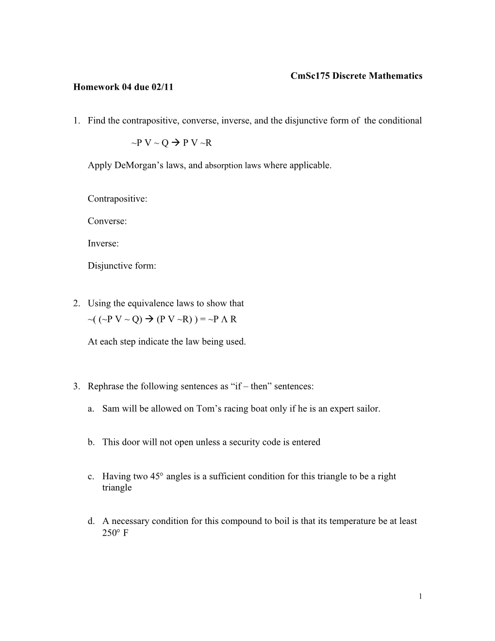 Cmsc175 Discrete Mathematics