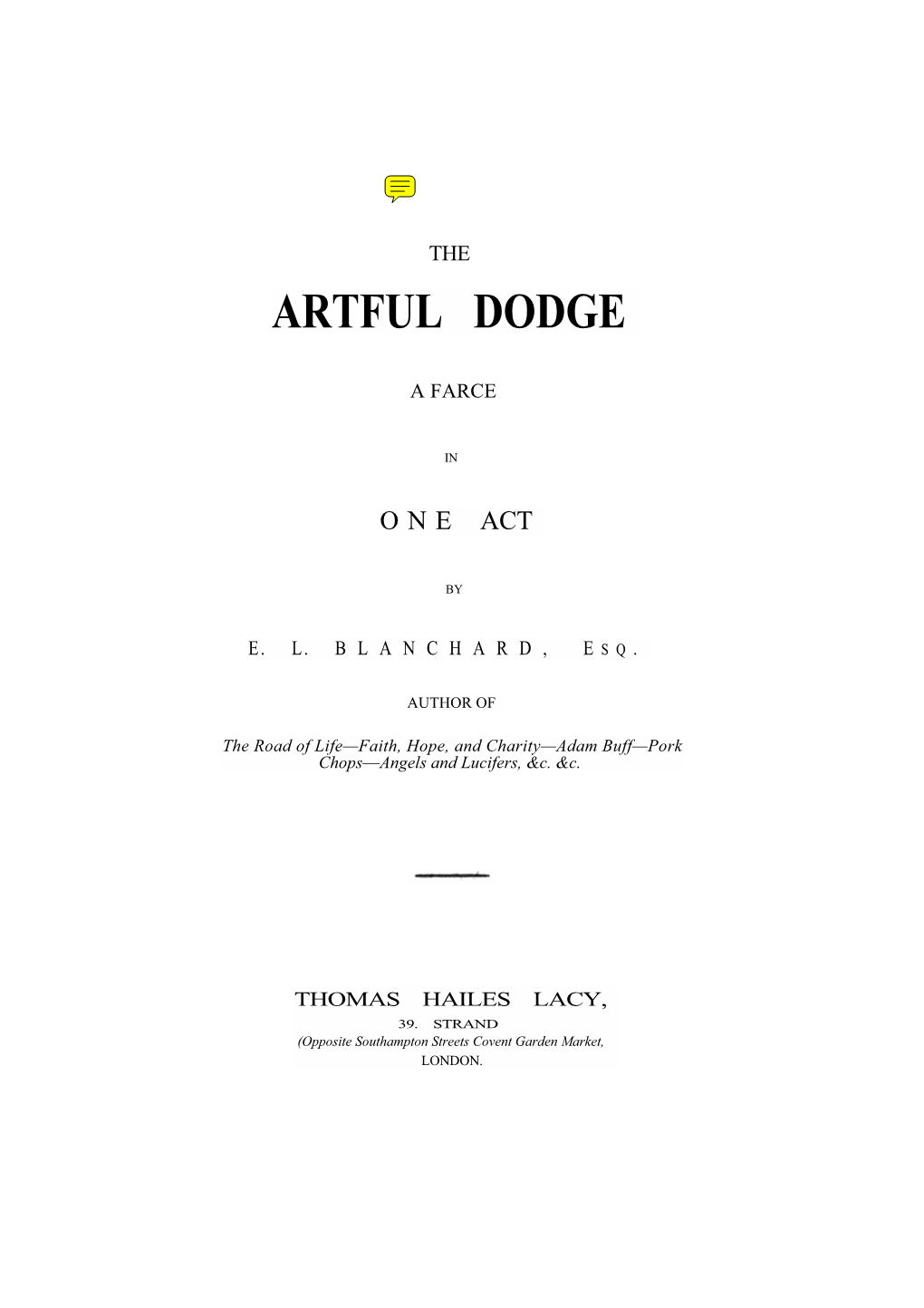 The Artful Dodge