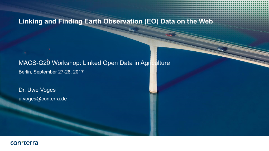 Linking and Finding Earth Observation (EO) Data on the Web