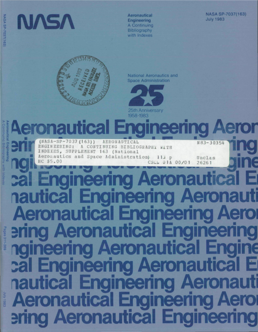 NASA Aeronautical Engineering Aeror Ngineering Ae * Engineering J Tical