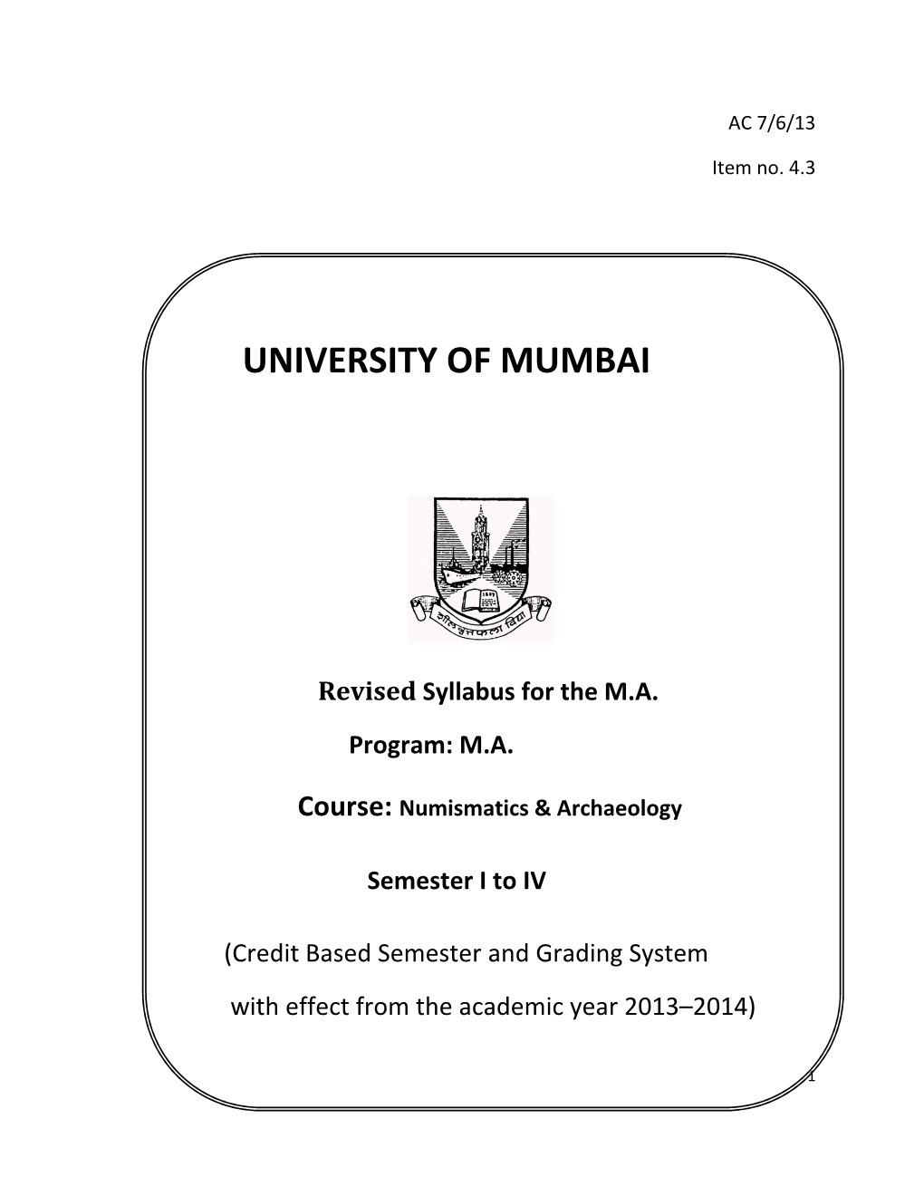 4.3 Numismatics and Archaeology