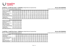 Timetable X45CBA3