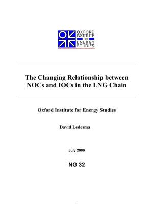 The Changing Relationship Between Nocs and Iocs in the LNG Chain