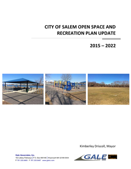City of Salem Open Space and Recreation Plan Update