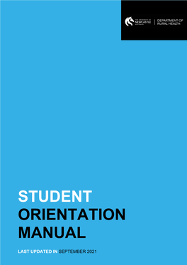 Uondrh Student Orientation Manual