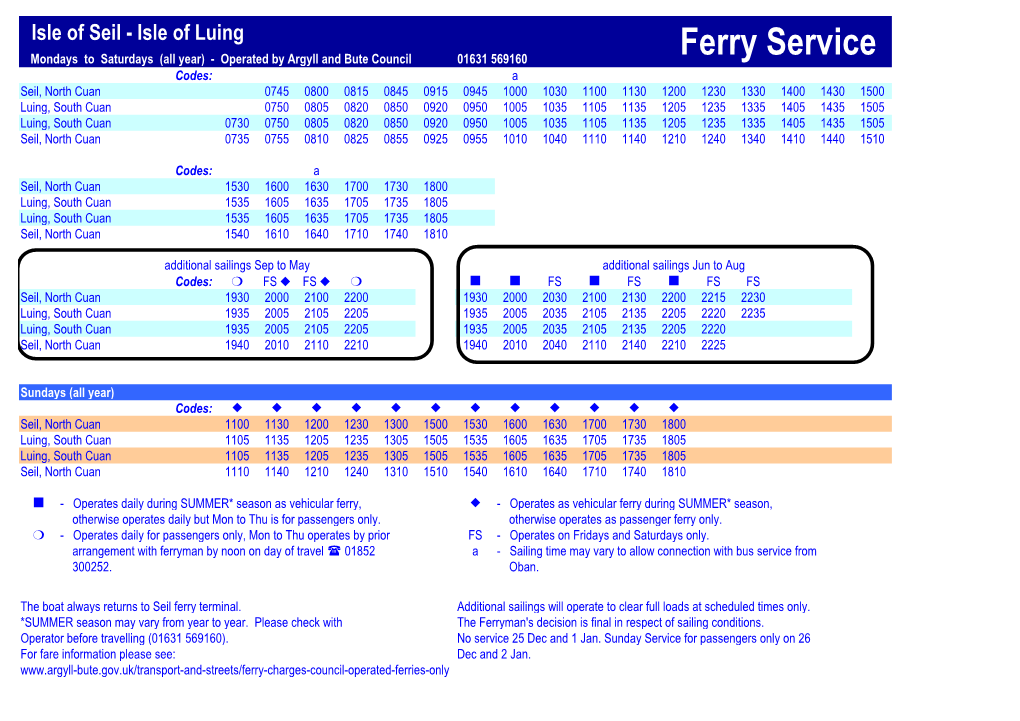 Ferry Service