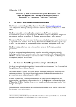 Dams and Water Management Task Group (Task Group)
