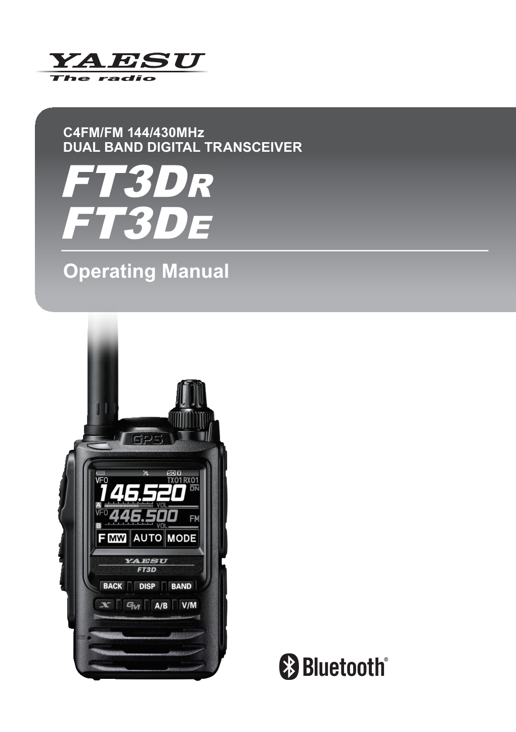 FT3DR/FT3DE Operating Manual