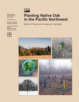 Planting Native Oak in the Pacific Northwest. Gen