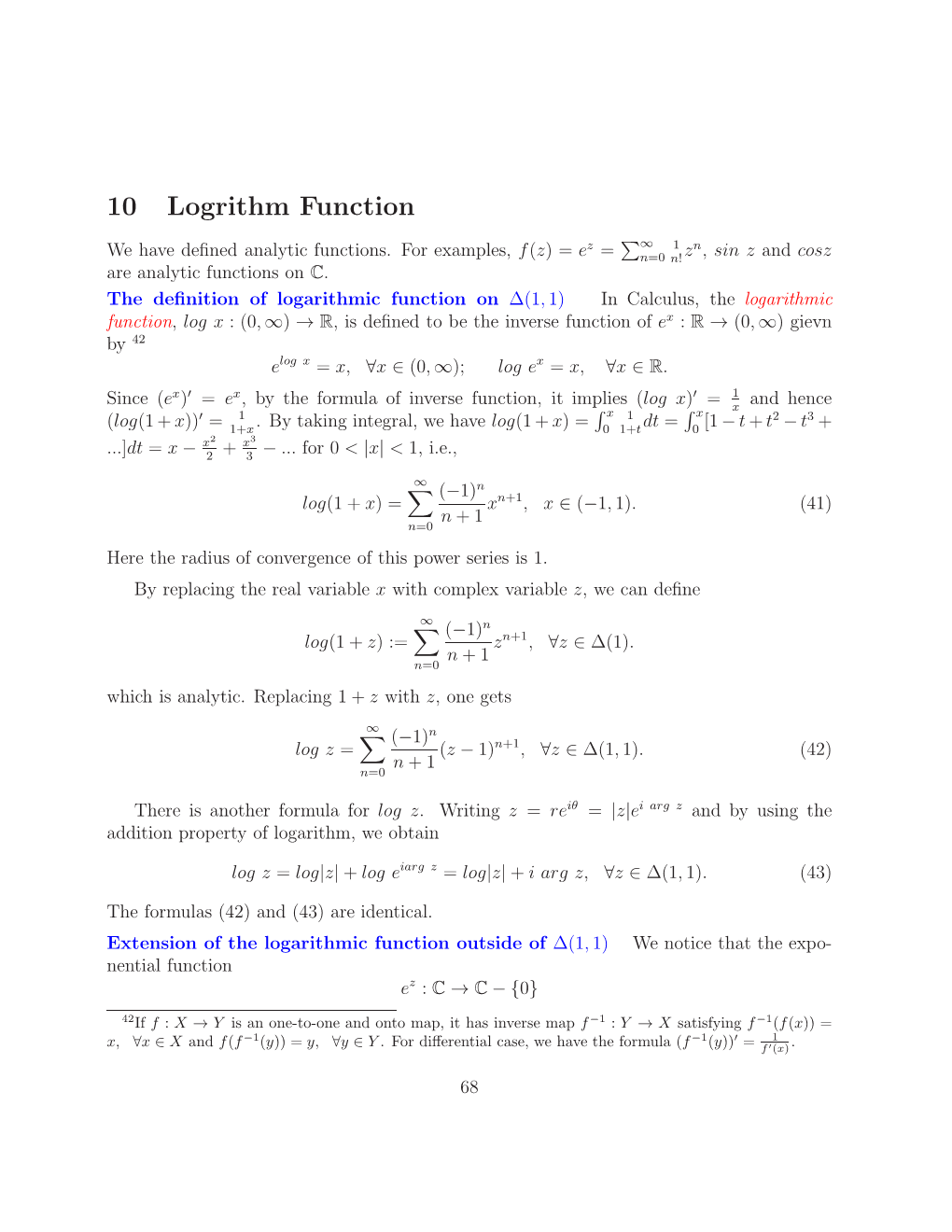 10 Logrithm Function