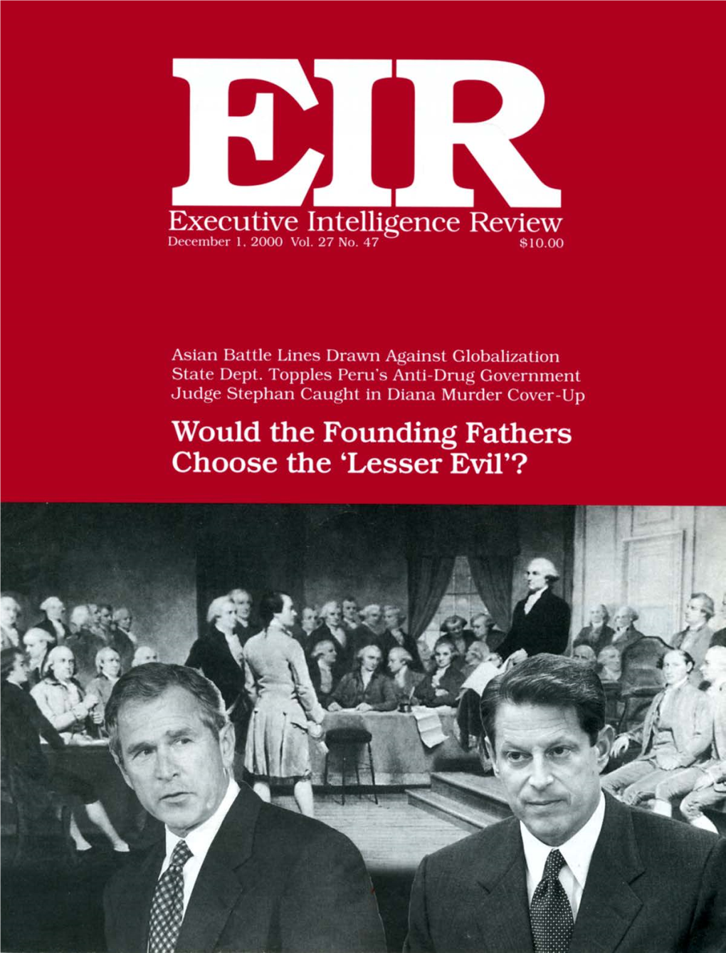 Executive Intelligence Review, Volume 27, Number 47, December