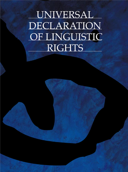 Universal Declaration of Linguistic Rights