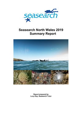 Seasearch North Wales 2019 Summary Report