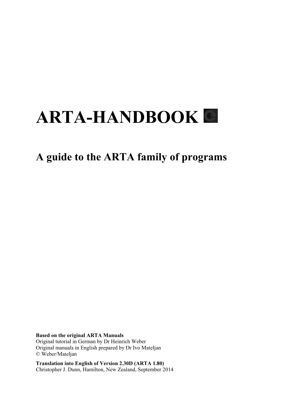 Arta-Handbook