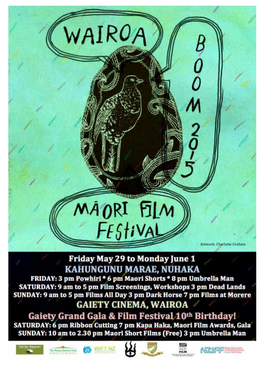 Wairoa Māori Film Festival 2015: Programme