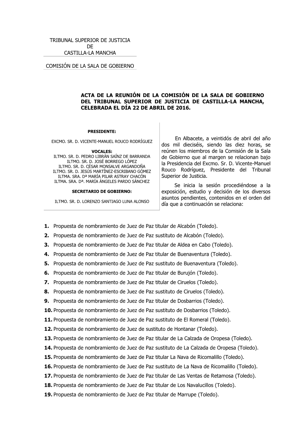 Tribunal Superior De Justicia De Castilla-La Mancha