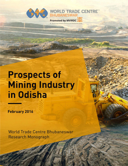 Prospects of Mining Industry in Odisha