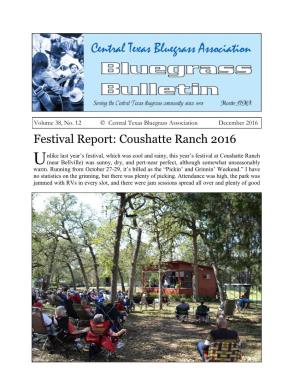 Festival Report: Coushatte Ranch 2016