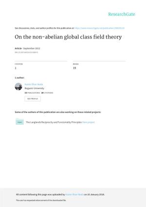 On the Non-Abelian Global Class Field Theory