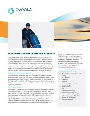 Wastewater Ion Exchange Services