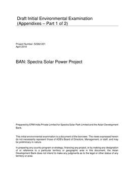 Spectra Solar Power Project