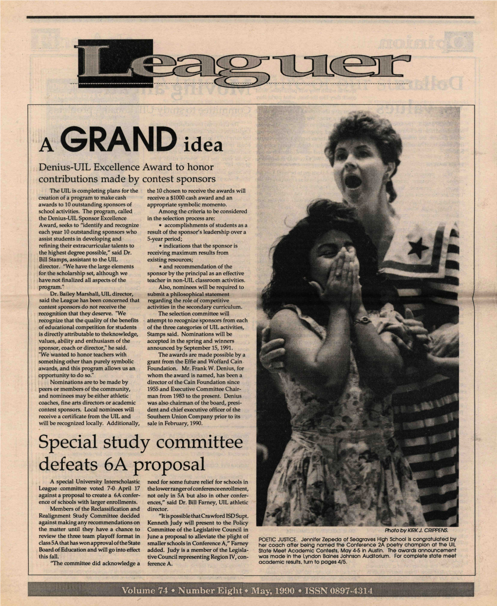 May, 1990 Conference AA News Writing 1