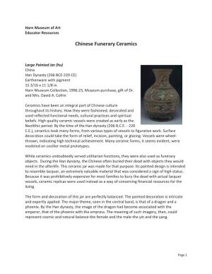 Chinese Funerary Ceramics