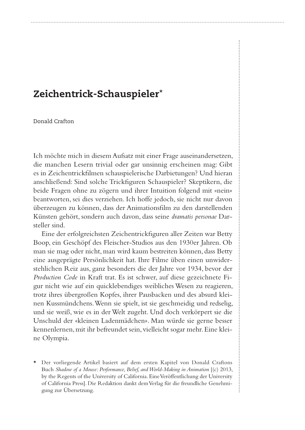 Zeichentrick-Schauspieler*