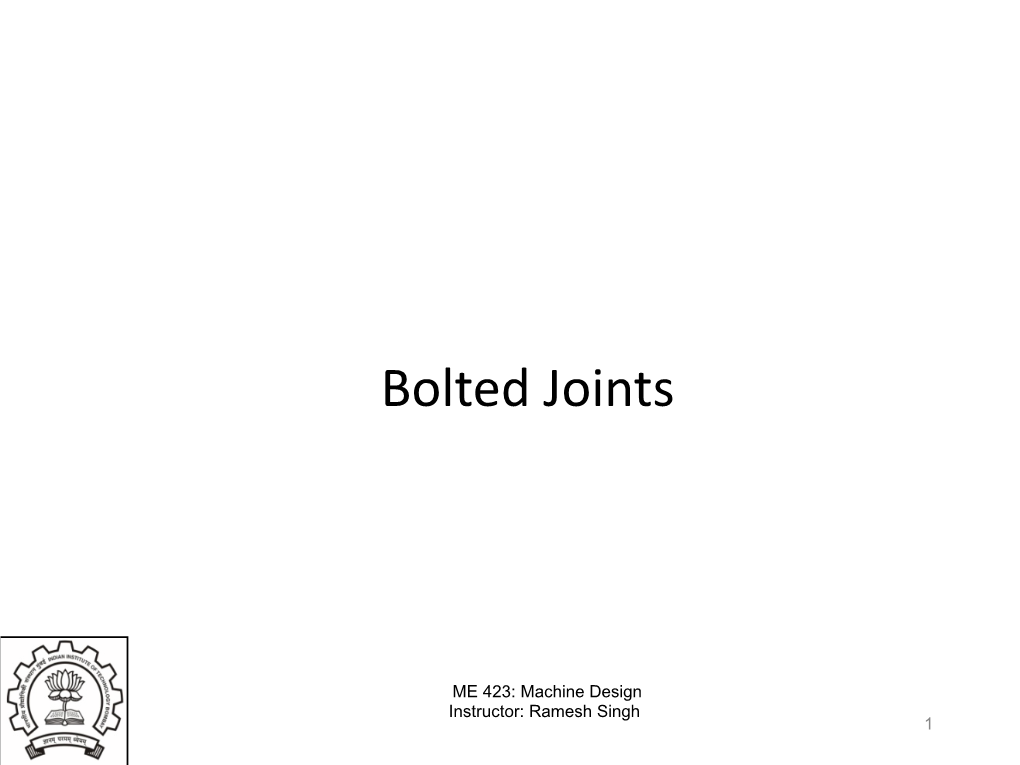 Bolted Joints