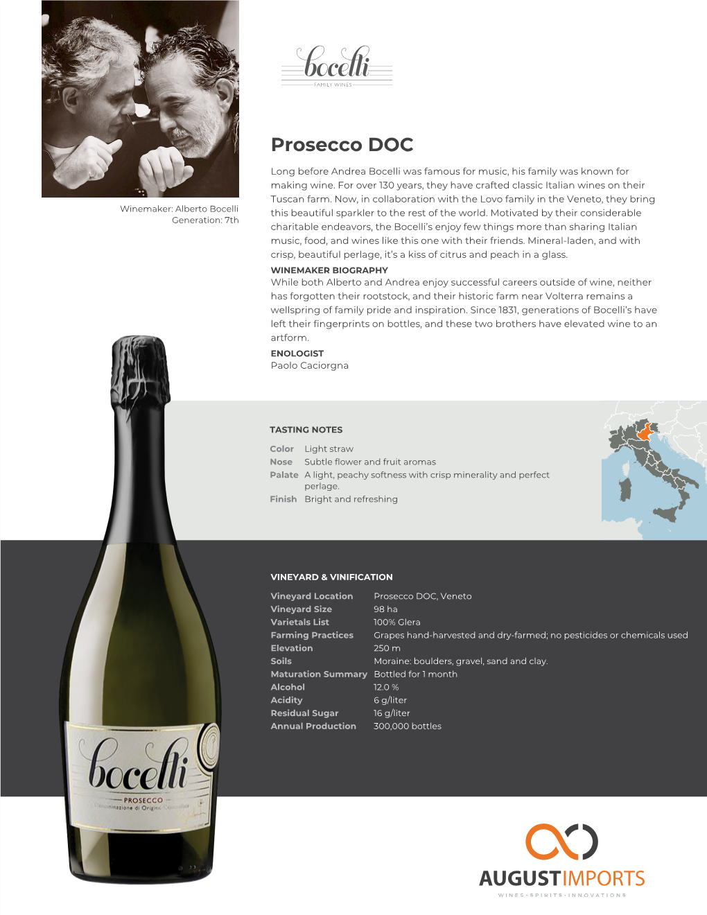 Bocelli Family Wines | Prosecco