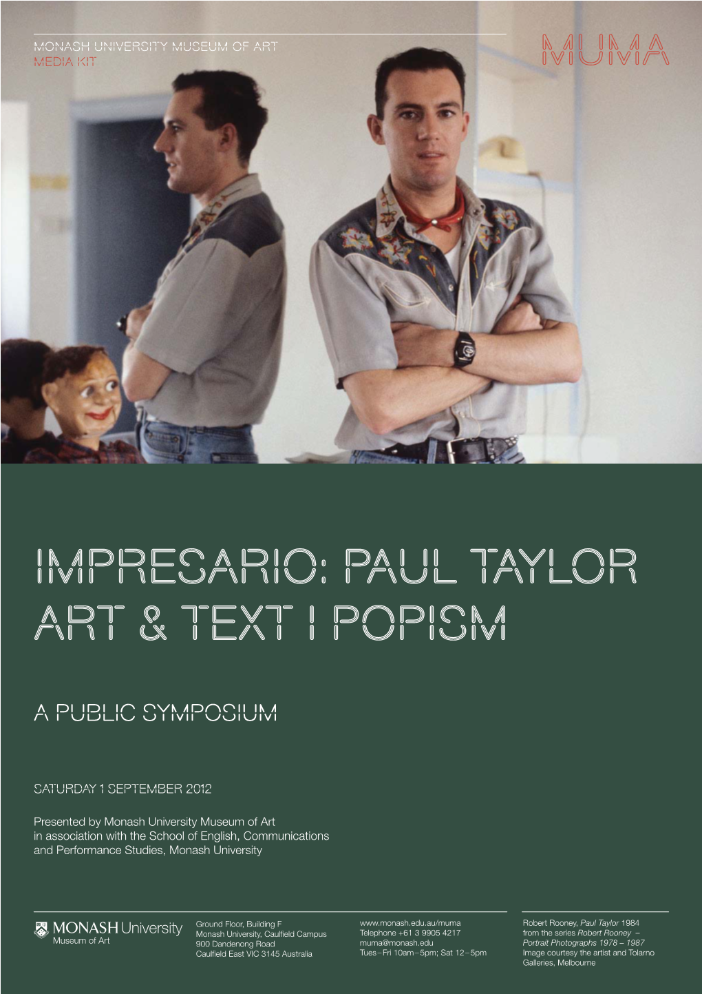 Impresario: Paul Taylor Art & Text I Popism