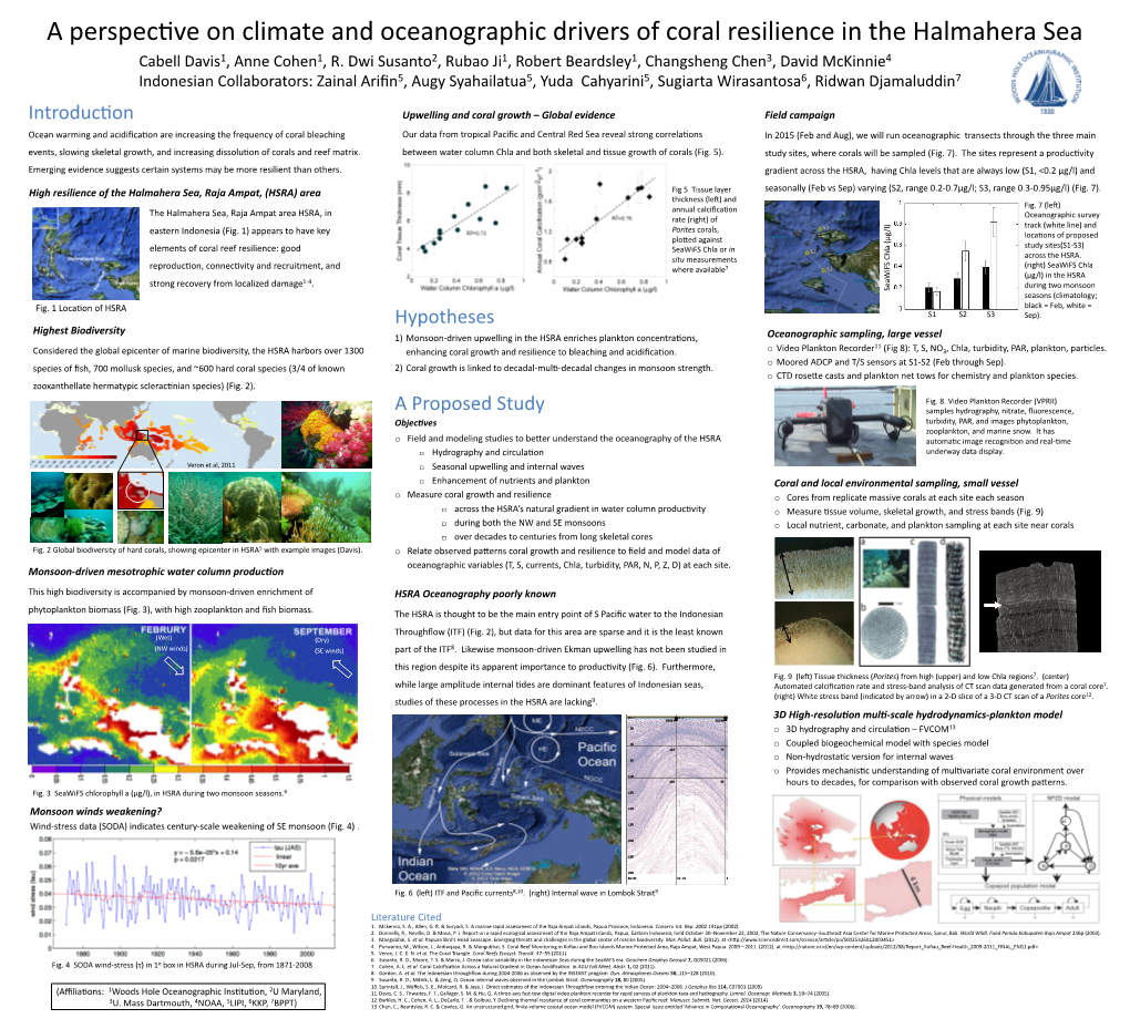 Upwelling and Coral Growth