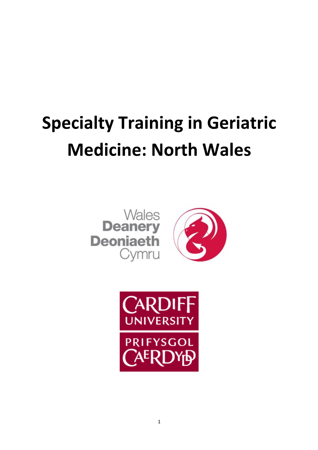 Specialty Training in Geriatric Medicine: North Wales