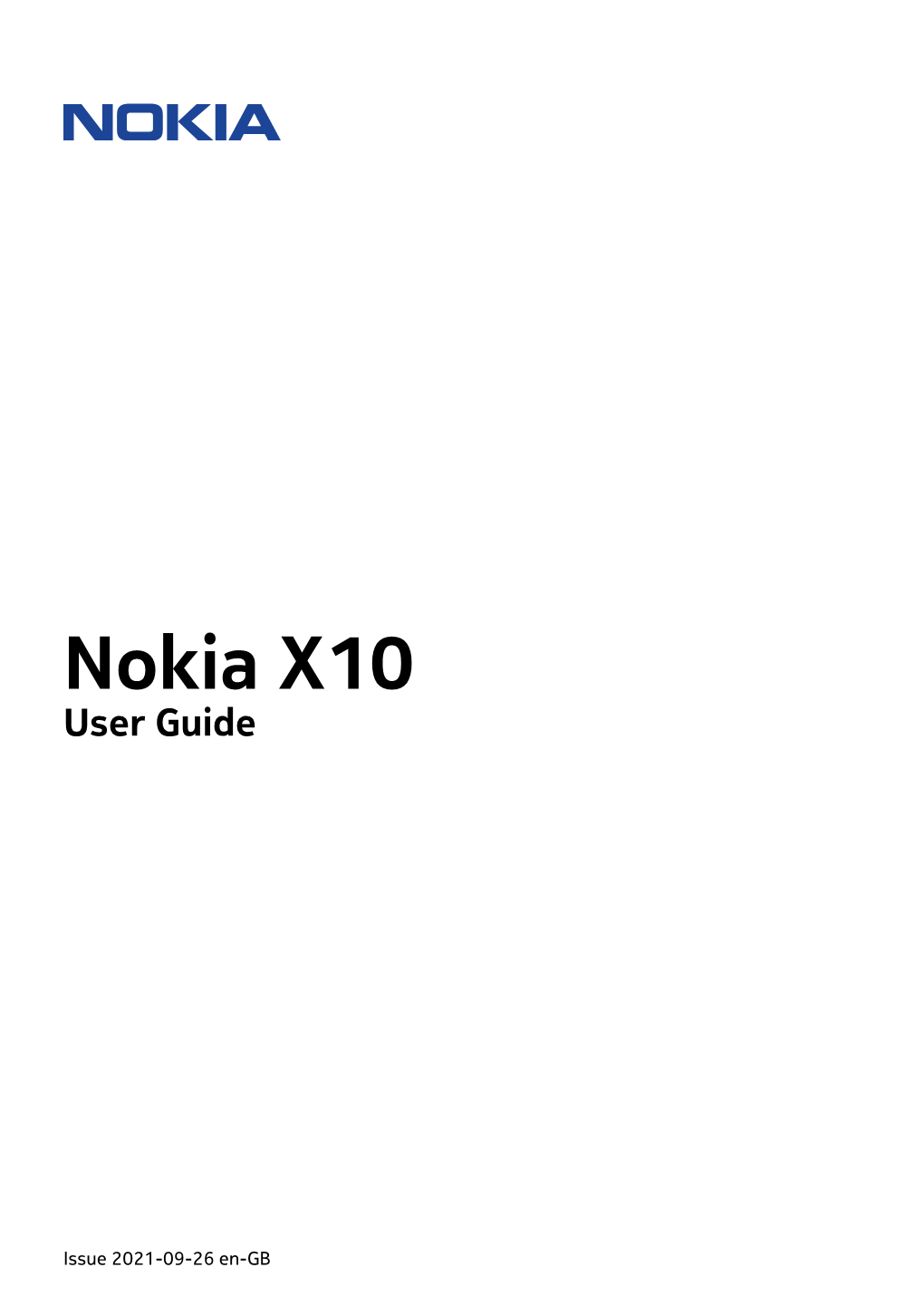 Nokia X10 User Guide