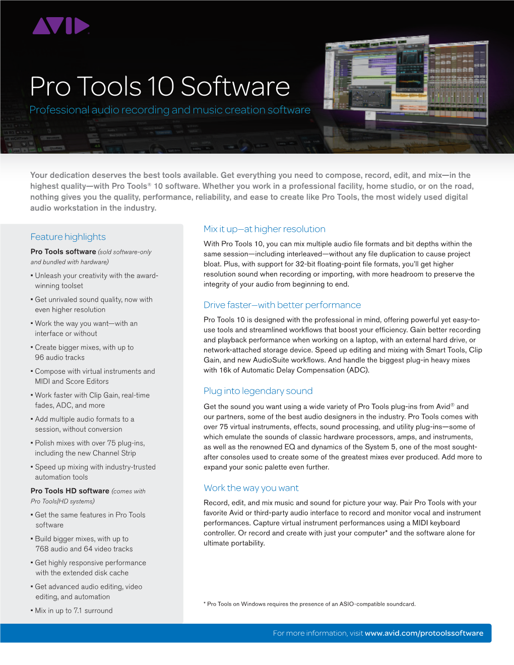 Pro Tools 10 Software Professional Audio Recording and Music Creation Software