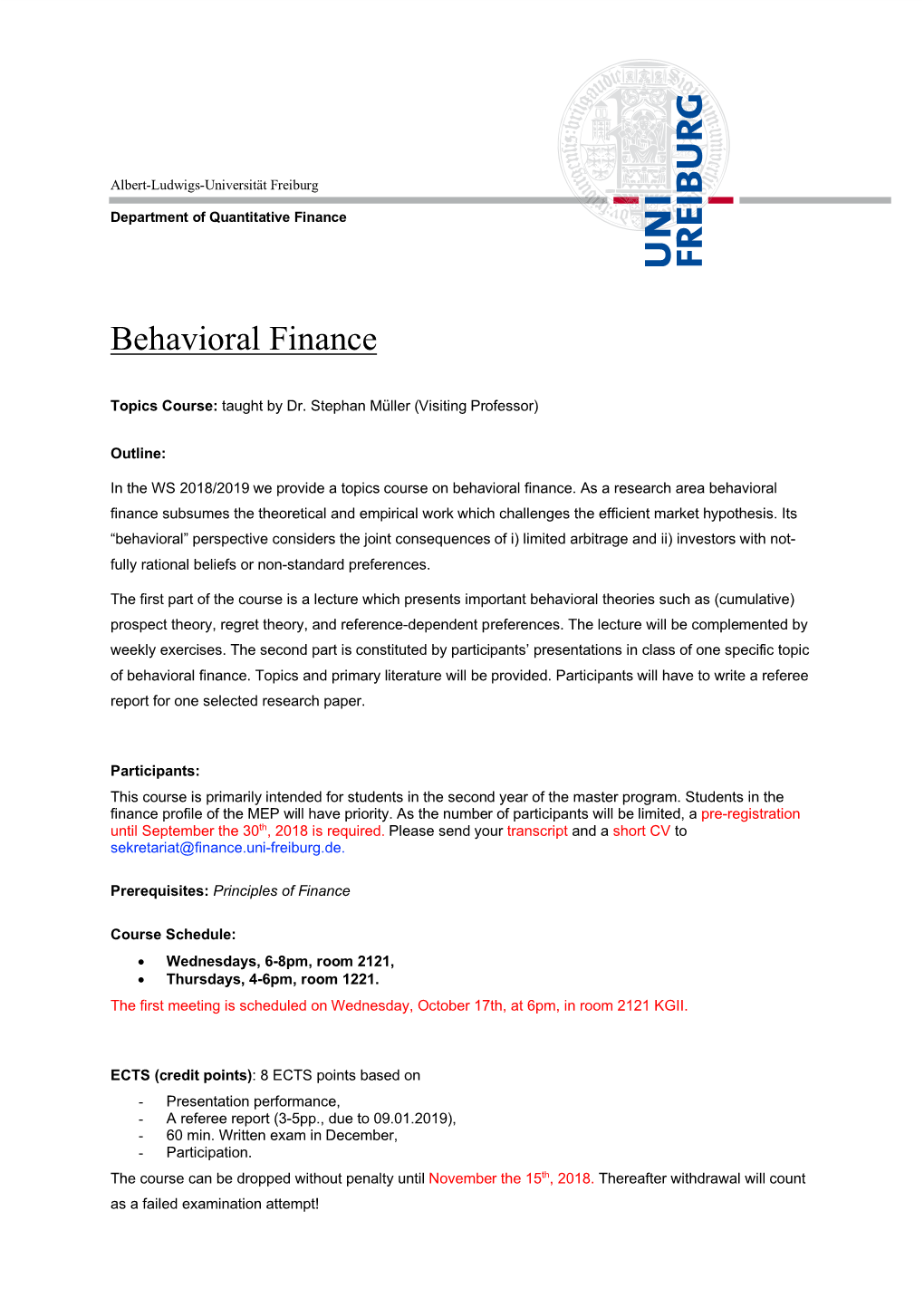 Behavioral Finance