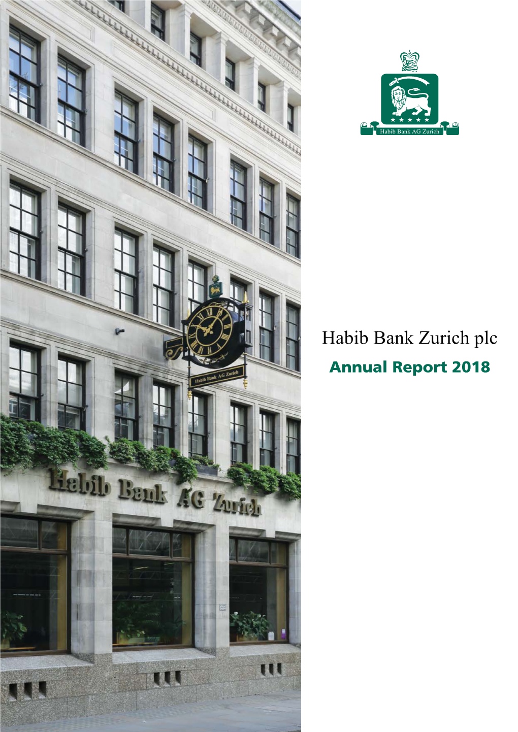 Habib Bank Zurich Plc Annual Report 2018 Canada United Kingdom Switzerland