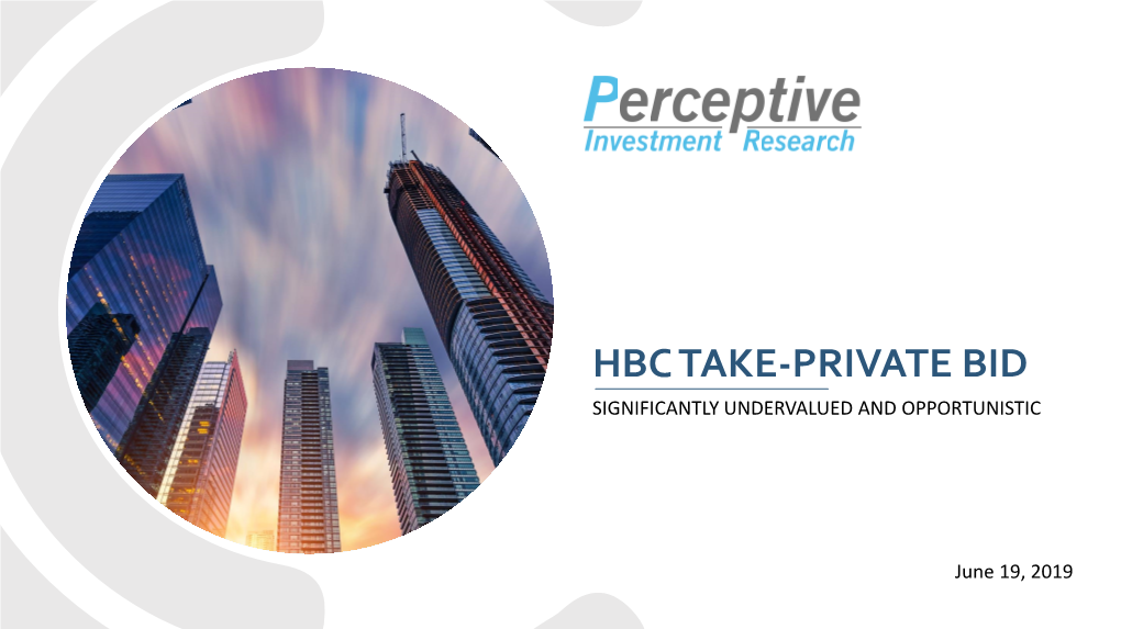 HBC Take Private