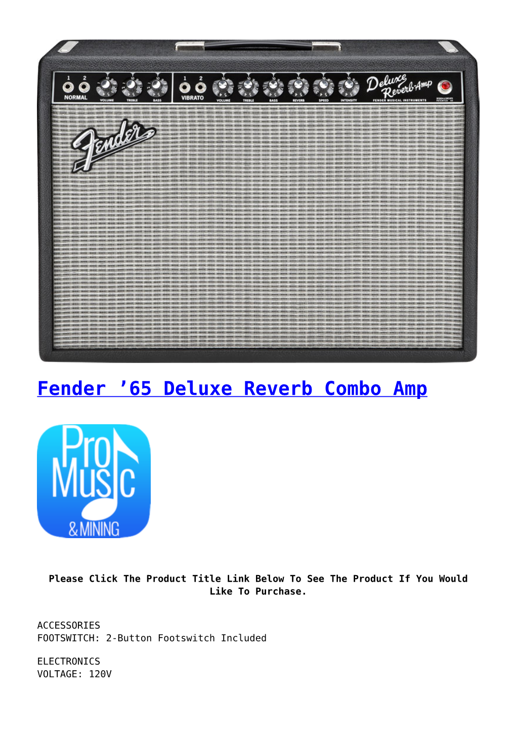 Fender '65 Deluxe Reverb Combo Amp,Fender Acoustasonic 15